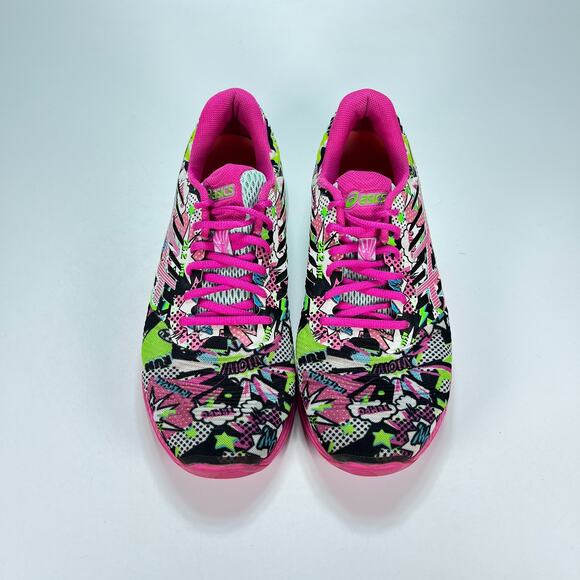 Asics fuzeX Multicolor Lightweight Lace Up Running Shoes T6K8N Women's Size 10 - Picture 3 of 10
